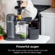 Ninja JC151 NeverClog Cold Press Juicer, Powerful Slow Juicer with Total Pulp Control, Countertop, Electric, 2 Pulp Functions, Dishwasher Safe, 2nd Generation, Charcoal - 3