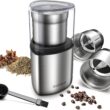 SHARDOR Coffee Grinder Electric Herb/Wet Grinder for Spices and Seeds with 2 Removable Stainless Steel Bowls, Silver - 1