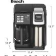 Hamilton Beach FlexBrew Trio 2-Way Coffee Maker, Compatible with K-Cup Pods or Grounds, Single Serve & Full 12c Pot, Permanent Gold-Tone Filter, Black & Silver - 8