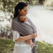 Boba Baby Wrap Carrier Newborn to Toddler - Stretchy Baby Wraps Carrier - Baby Sling - Hands-Free Baby Carrier Wrap - Baby Carrier Sling -Baby Carrier Newborn to Toddler 7-35 lbs (Grey) - 7