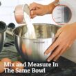 Priority Chef Premium Mixing Bowls With Airtight Lids Set, Thicker Stainless Steel Mixing Bowl Set, Large Prep Metal Bowls with Lids, Nesting Bowls for Kitchen, 1.5/2/3/4/5 Qrt, Black - 7