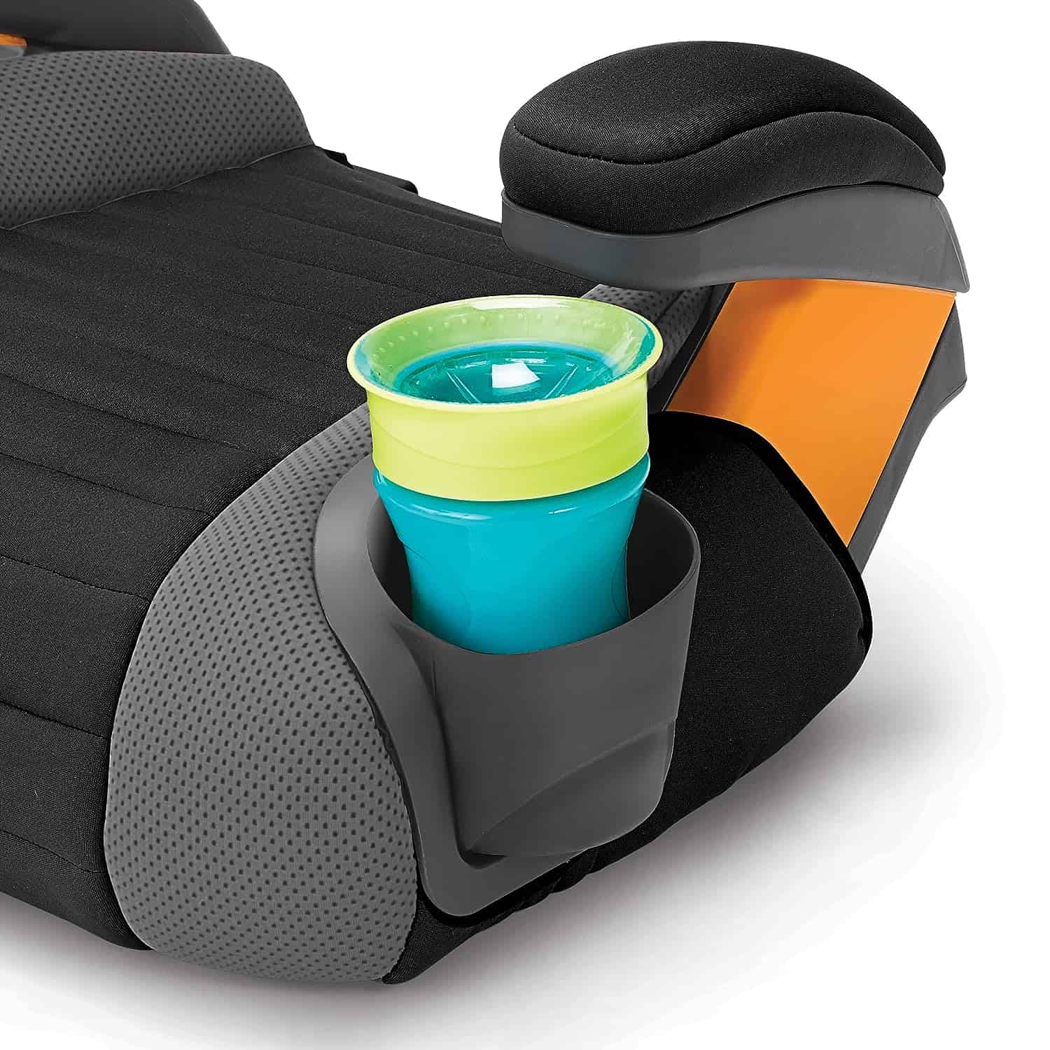 Chicco GoFit Backless Booster Car Seat, Travel Booster Seat for Car, Portable Car Booster Seat for children 40-110 lbs. | Shark/Black/Grey Chicco GoFit Backless Booster Car Seat, Travel Booster Seat for Car, Portable Car Booster Seat for children 40-110 lbs. | Shark/Black/Grey - 3