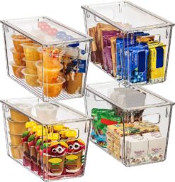ClearSpace Plastic Storage Bins with Lids – Perfect Kitchen Organization or Pantry Fridge Organizer, and Bins, Cabinet Organizers - 1