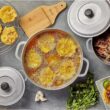 IMUSA USA Traditional Colombian Natural Caldero 3-Piece(1.5/3.5/7.0 Quart) Dutch Oven Set, Silver, Small - 3