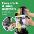 Hamilton Beach Stack & Snap Food Processor and Vegetable Chopper, BPA Free, Stainless Steel Blades, 12 Cup Bowl, 2-Speed 450 Watt Motor, Black (70725A) - 2