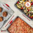 Nonstick Baking Sheet Tray Set of 3 - These Cookie Sheet Pans are Non-toxic, Dent, Warp, and Rust Resistant. Made with Heavy Gauge Carbon Steel for Oven Baking Sheets. - 8