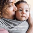 Boba Baby Wrap Carrier Newborn to Toddler - Stretchy Baby Wraps Carrier - Baby Sling - Hands-Free Baby Carrier Wrap - Baby Carrier Sling -Baby Carrier Newborn to Toddler 7-35 lbs (Grey) - 4