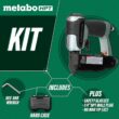 Metabo HPT Pin Nailer Kit | Pro Preferred Brand of Pneumatic Nailers | 23 Gauge | Accept 5/8-Inch to 1-3/8-Inch Pin Nails | Ideal for Cabinets, Paneling, Craft Work, & Picture Frame Assembly | NP35A - 4