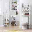 UTEX 3-Shelf Bathroom Organizer Over The Toilet, 3-Tier Shelf, Spacesaver (White) - 6