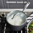GreenPan Chatham Hard Anodized Healthy Ceramic Nonstick, 3QT Saucepan Pot with Lid, PFAS-Free, Dishwasher Safe, Oven Safe, Gray - 6