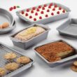 Farberware Nonstick Steel Bakeware Set with Cooling Rack, Baking Pan and Cookie Sheet Set with Nonstick Bread Pan and Cooling Grid, 10-Piece Set, Gray - 6