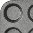 Amazon Basics Nonstick Round Muffin Baking Pan, 12 Cups, Set of 2, Gray, 13.9x10.55x1.22