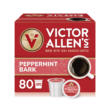 Victor Allen's Coffee Peppermint Bark Flavored, Medium Roast, 80 Count, Single Serve Coffee Pods for Keurig K-Cup Brewers