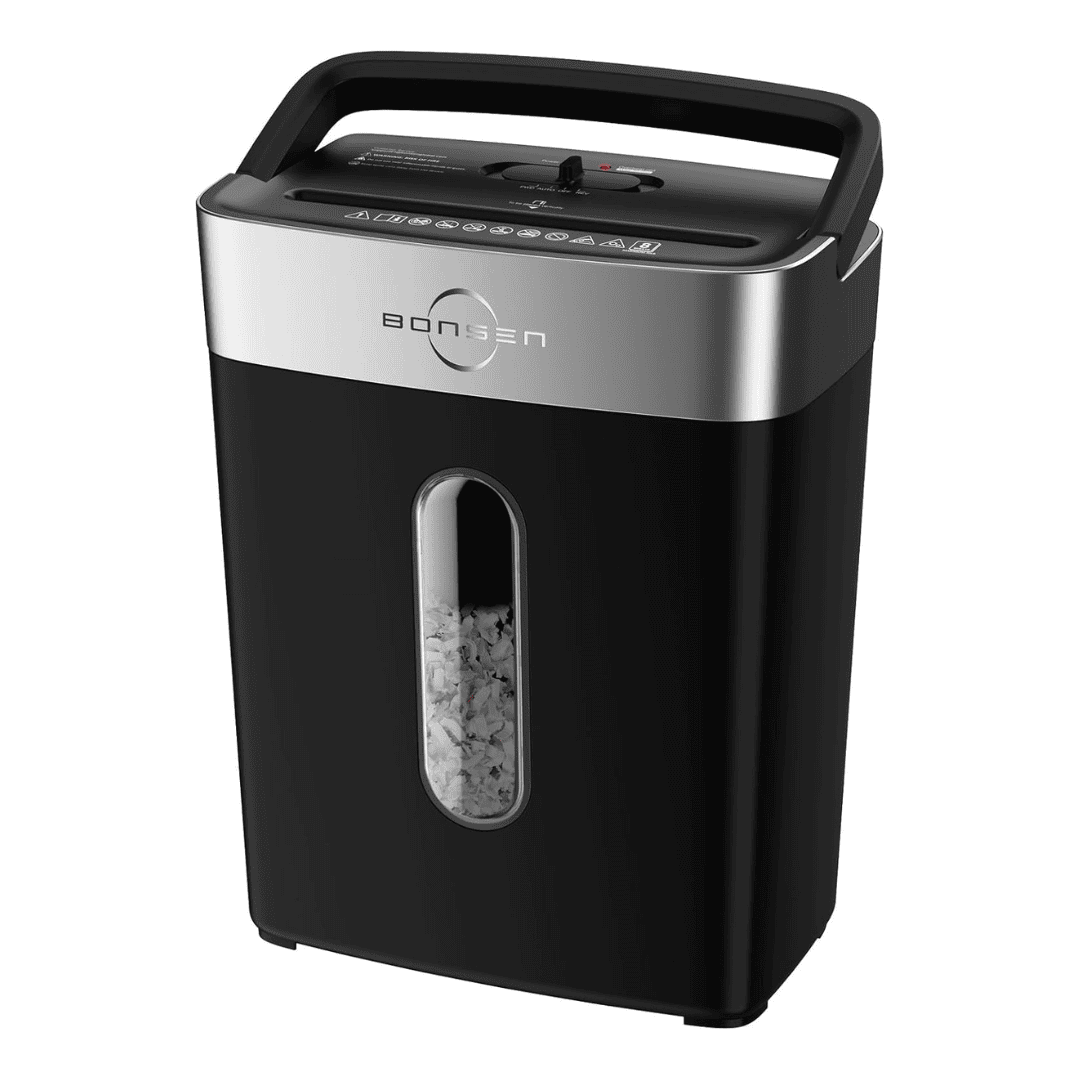 BONSEN Shredder for Home Office, 8-Sheet Crosscut Credit Card Shredder (S3101) BONSEN Shredder for Home Office, 8-Sheet Crosscut Credit Card Shredder (S3101)