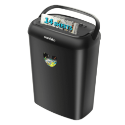 Paper Shredder, 14-Sheet Cross Cut with 6.6-Gallon Basket, P-4 Security Level
