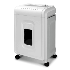 Aurora AU1262XA Anti-Jam 12-Sheet Crosscut Paper and CD/Credit Card Shredder, White/Gray