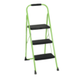 Cosco 11408GNF1E, Green Three Big Folding Step Stool with Rubber Hand Grip