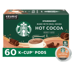 Starbucks Hot Cocoa K-Cup Coffee Pods — Hot Cocoa for Keurig Brewers — 6 boxes (60 pods total)