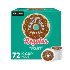 The Original Donut Shop Keurig Single-Serve K-Cup Pods, Regular Medium Roast Coffee, 12 Count (Pack of 6)