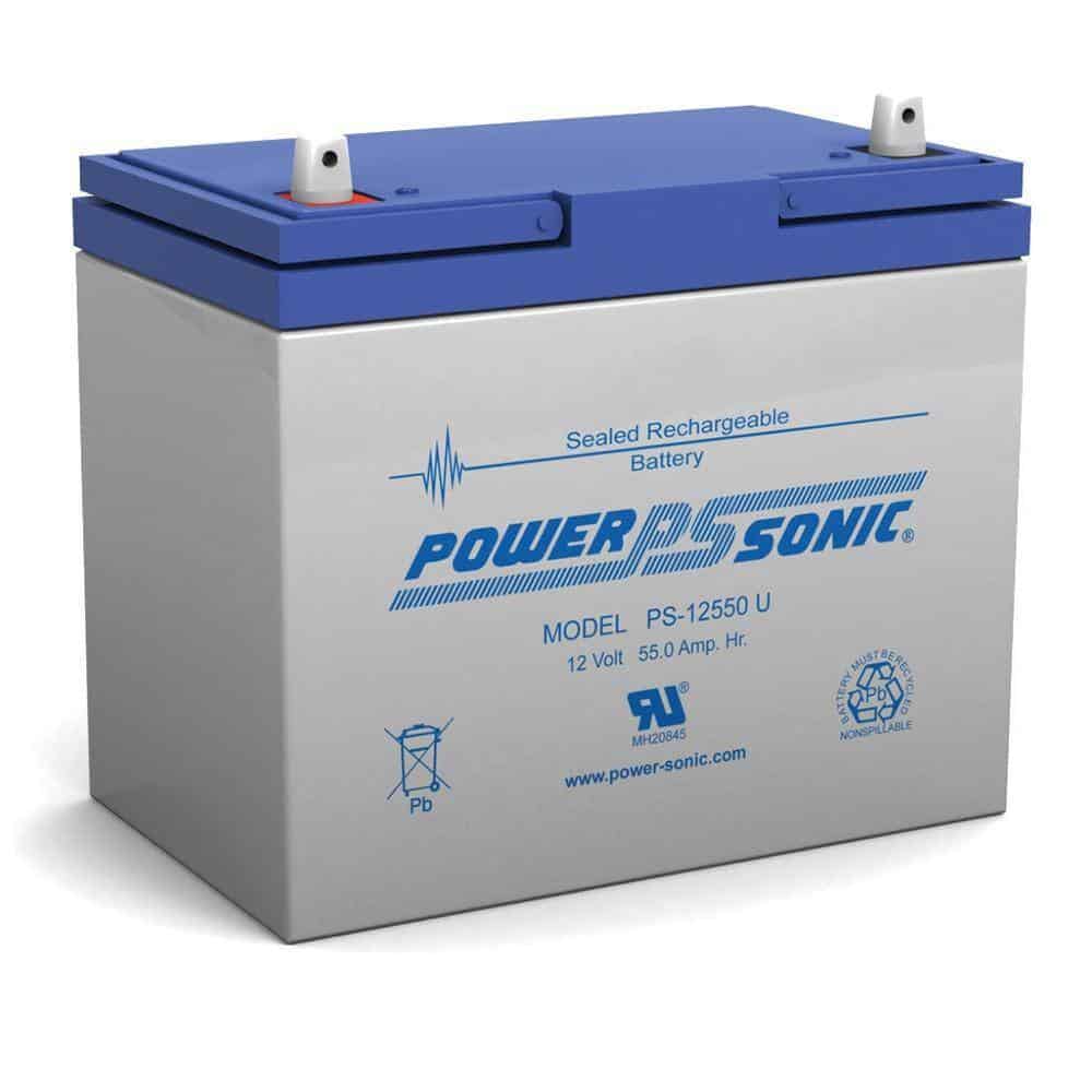 Power-Sonic PS-12550 12-Volt 55 Ah Sealed Lead Acid (SLA) Rechargeable Battery Power-Sonic PS-12550 12-Volt 55 Ah Sealed Lead Acid (SLA) Rechargeable Battery