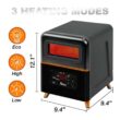 Dr. Infrared Heater Up to 1500-Watt Infrared Quartz Cabinet Indoor Electric Space Heater with Thermostat and Remote Included