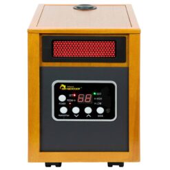 Dr. Infrared Heater Up to 1500-Watt Infrared Quartz Cabinet Indoor Electric Space Heater with Thermostat and Remote Included