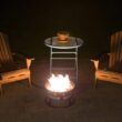 DestinationGear 19-in W 58000-BTU Black Portable Steel Propane Gas Fire Pit