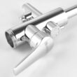 AKDY TF0050 Glossy Chrome 1-handle Freestanding High-arc Bathtub Faucet with Hand Shower (Valve Included)