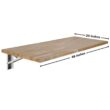 Sparrow Peak The Quick Bench x 20-in H Hardwood Butcher Block with White Steel Brackets Wood Adjustable Height Sparrow Peak The Quick Bench x 20-in H Hardwood Butcher Block with White Steel Brackets Wood Adjustable Height