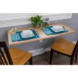 Sparrow Peak The Quick Bench x 20-in H Hardwood Butcher Block with White Steel Brackets Wood Adjustable Height Sparrow Peak The Quick Bench x 20-in H Hardwood Butcher Block with White Steel Brackets Wood Adjustable Height