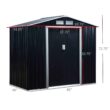 Outsunny Galvanized Steel Storage Shed
