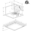 Aero Pure Low Profile Quiet Bathroom Exhaust Fans 0.3-Sone 80-CFM White Decorative Lighted Bathroom Fan ENERGY STAR