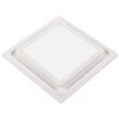 Aero Pure Low Profile Quiet Bathroom Exhaust Fans 0.3-Sone 80-CFM White Decorative Lighted Bathroom Fan ENERGY STAR