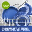 GraniteStone Diamond 23.4-in Aluminum Cookware Set with Lid
