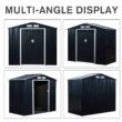 Outsunny Galvanized Steel Storage Shed