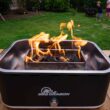 BBQ Dragon Zephyr charcoal grill 100-in W Silver Charcoal Grill