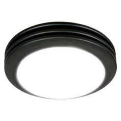Akicon Bathroom fan with lights 2-Sone 80-CFM Matte Black Decorative Lighted Bathroom Fan
