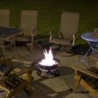 DestinationGear 19-in W 58000-BTU Black Portable Steel Propane Gas Fire Pit