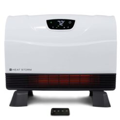Heat Storm Up to 1500-Watt Infrared Cabinet Indoor Electric Space Heater with Thermostat and Remote Included