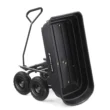 Gorilla Carts GOR4PS 600-lb. Poly Garden Dump Cart with 10" Tires