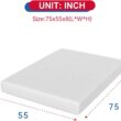 BestMassage Full Mattress, 8 inch Gel Memory Foam Mattress Queen Size for Cool Sleep & Pressure Relief, Medium Firm Mattresses CertiPUR-US Certified/Bed-in-a-Box/Pressure Relieving - 2