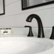 Pfister Rancho Matte Black Widespread 2-handle WaterSense Bathroom Sink Faucet with Drain