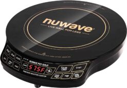 Nuwave Gold Precision Induction Cooktop, Portable, Powerful with Large 8” Heating Coil,100°F to 575°F, 3 Wattage Settings, 12” Heat-Resistant Cooking Surface - 1