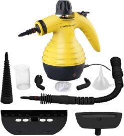 Comforday Multi-Purpose Handheld Pressurized Steam Cleaner with 9-Piece Accessories, Perfect for Stain Removal, Curtains, Car Seats, Floor, Window Cleaning - 1