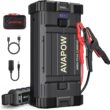 AVAPOW Car Jump Starter, 4000A Peak Battery Jump Starter (for All Gas or Up to 10L Diesel), Portable Battery Booster Power Pack, 12V Auto Jump Box with LED Light, USB Quick Charge 3.0 - 1