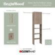 ClosetMaid BrightWood 5-ft to 10-ft W x 6.85-ft H Latte Solid Wood Closet System