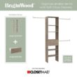 ClosetMaid BrightWood 5-ft to 10-ft W x 6.85-ft H Latte Solid Wood Closet System
