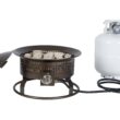Bond Bond Signature 18.5-in W 54000-BTU Bronze Portable Steel Propane Gas Fire Pit