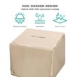 Nuu Garden 27.95-in W 40000-BTU Black Tabletop Iron Propane Gas Fire Pit Table