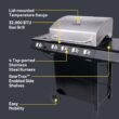 Char-Broil Performance Series Black 4-Burner Liquid Propane Gas Grill with 1 Side Burner